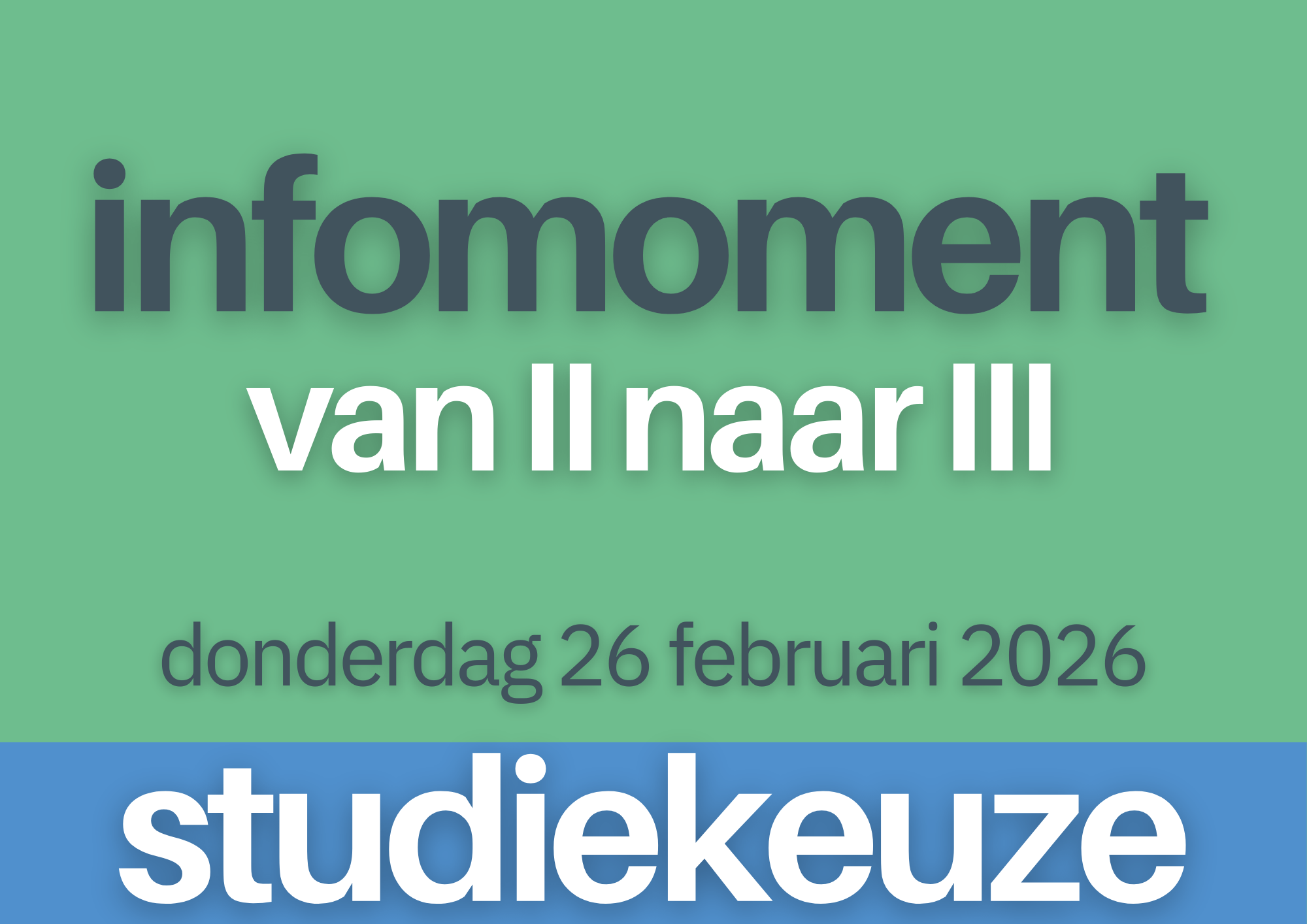 Infoavond studiekeuze van II naar III