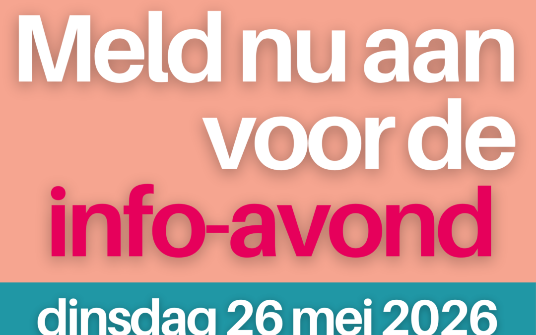 Meld nu aan voor de infoavond voor 12-jarigen